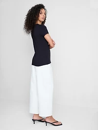 Cotton Rich Stretch Crew Neck Tee