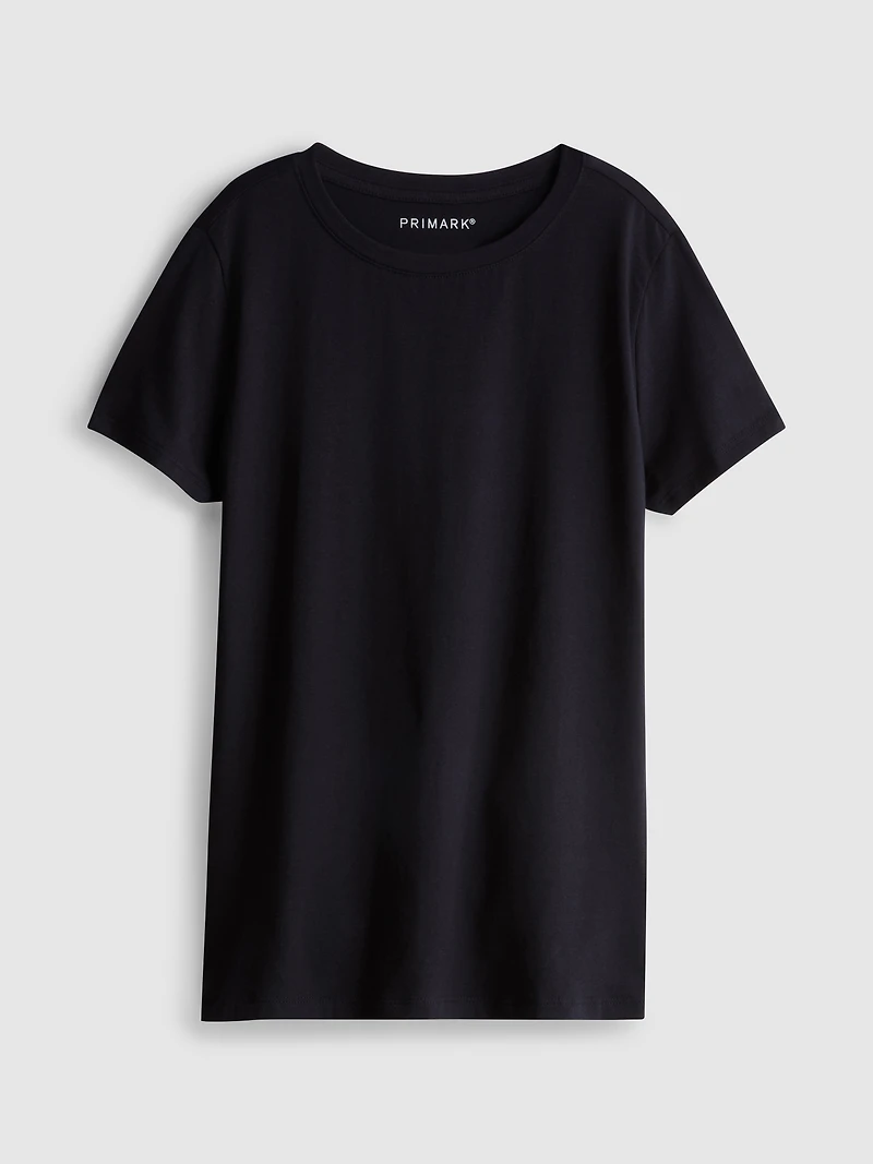 Cotton Rich Stretch Crew Neck Tee