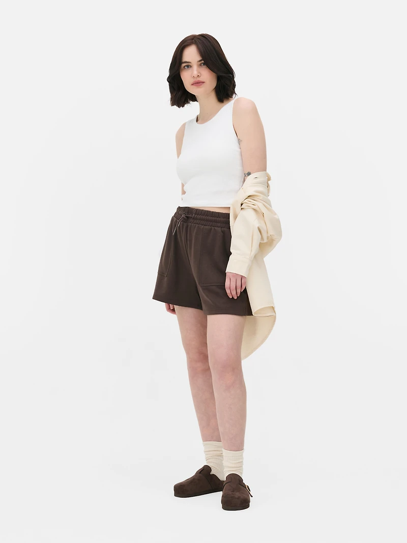 Drawstring Jersey Shorts