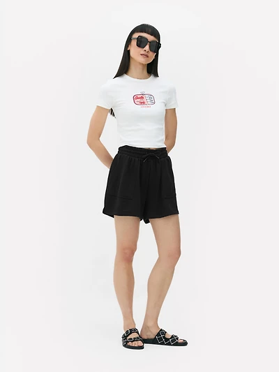 Drawstring Jersey Shorts