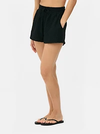 High Waist Crinkle Shorts