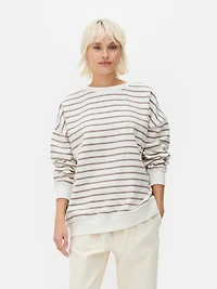 Oversized Striped Sweatshirt