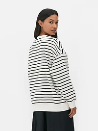 Oversized Striped Sweatshirt