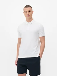 Men's White Polo Shirt