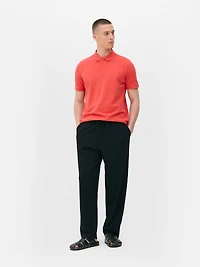 Men's Red Piqué Polo