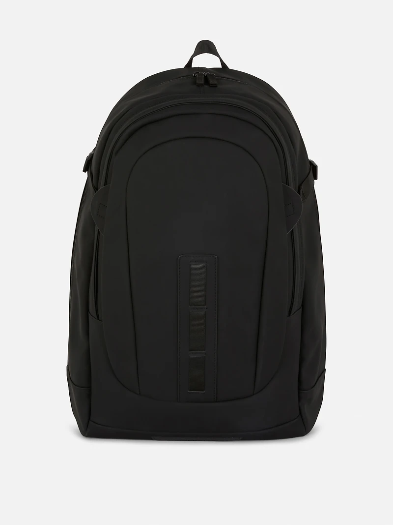 Rubberized Zip Backpack