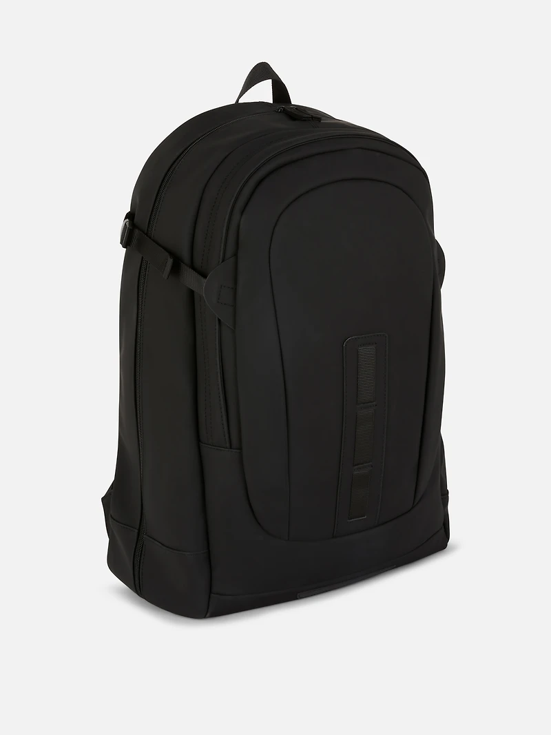 Rubberized Zip Backpack