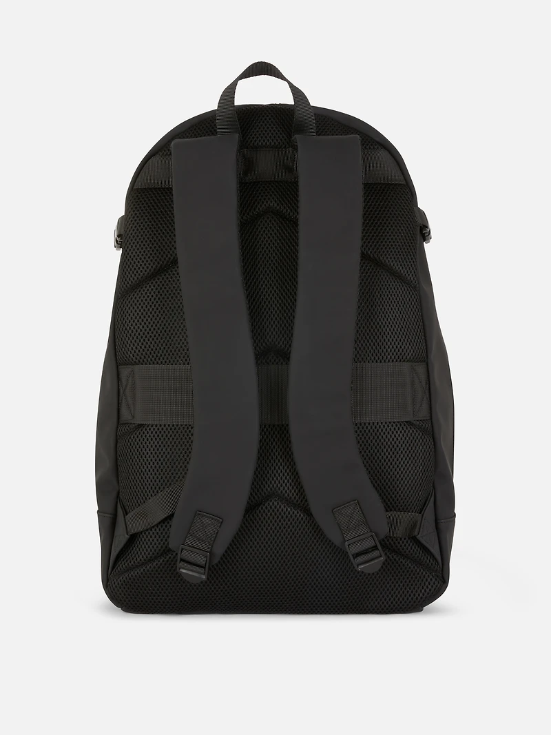 Rubberized Zip Backpack