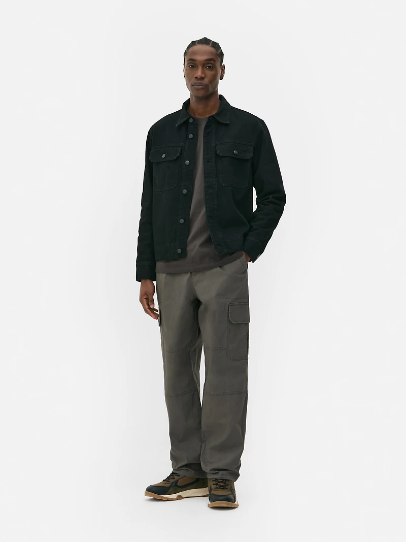 Men's Gray Utility Cargo Pants