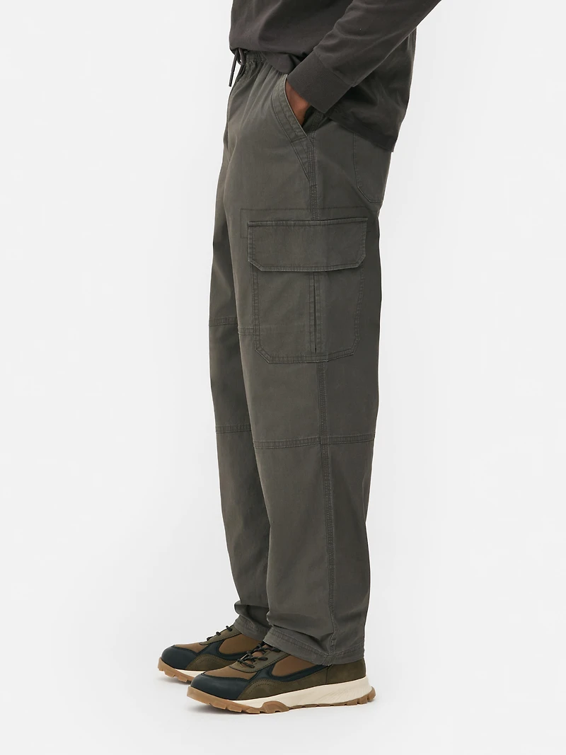 Men's Gray Utility Cargo Pants
