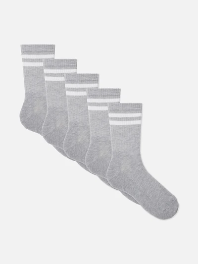 5-Pack Striped Sports Socks