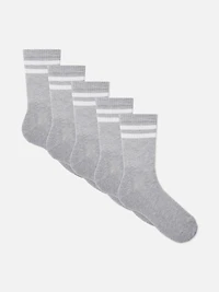 5-Pack Striped Sports Socks