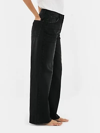 Mid-Rise Wide-Leg Jeans