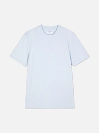 Men's Light Blue Slim Fit Cotton Rich T-Shirt