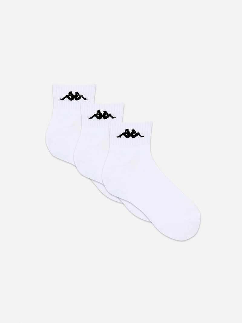 3-Pack Kappa Ribbed Crew Socks
