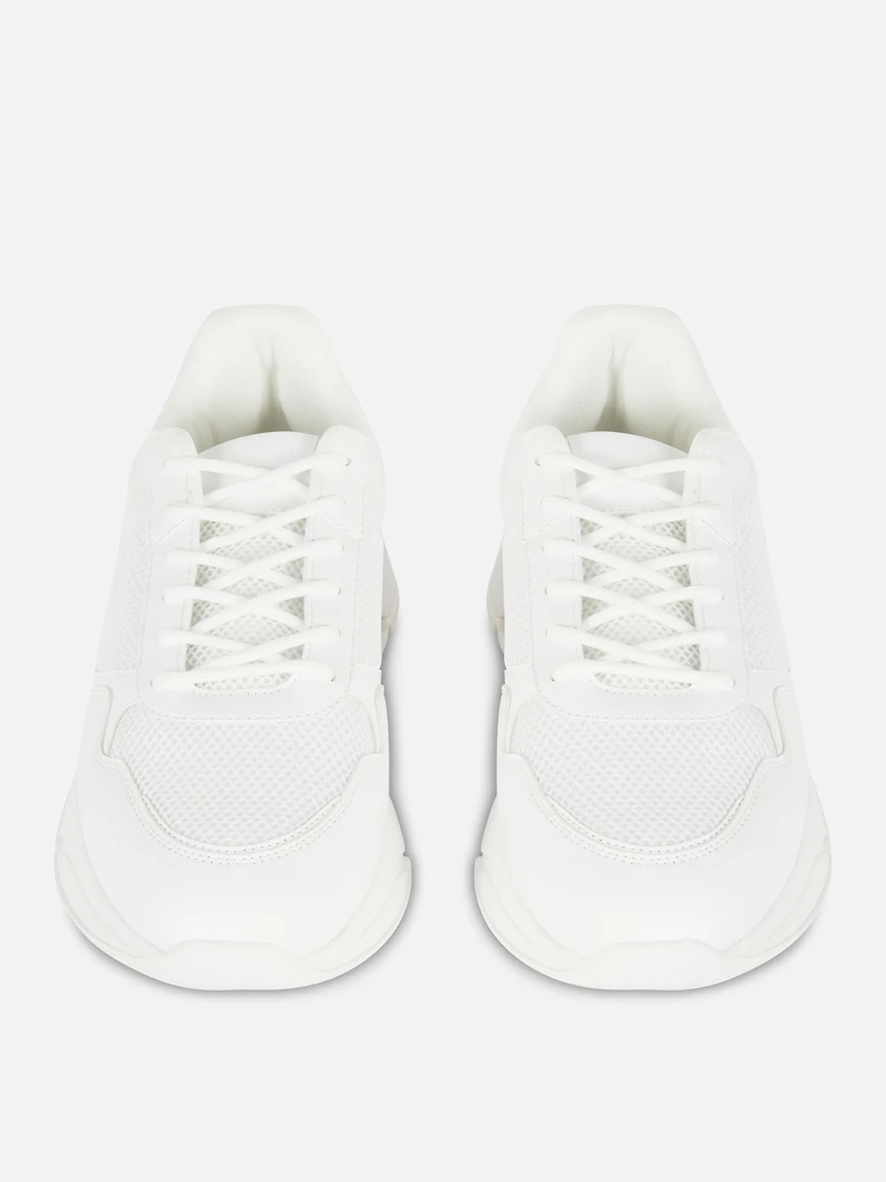 Mesh Lace-Up Sneakers