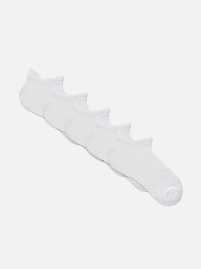 Women's White 5-Pack Sports Socks