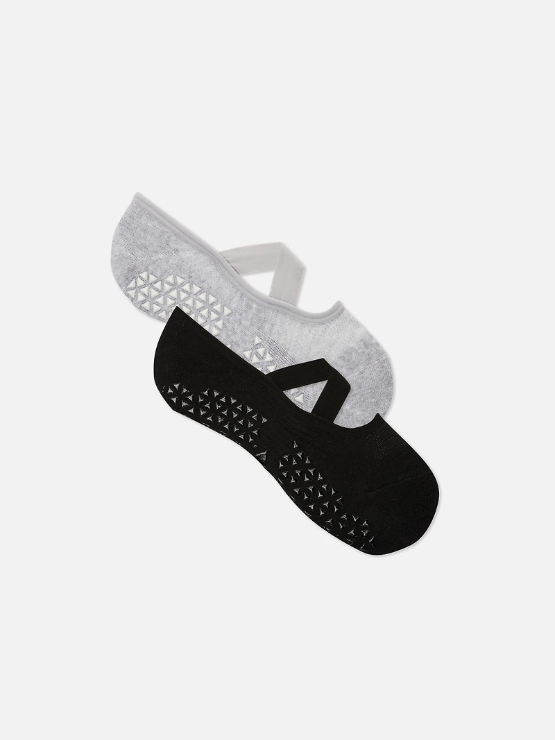 2-Pack Cross Strap Ballet Socks