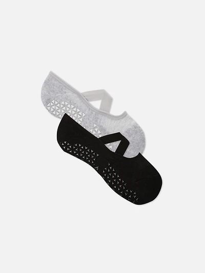 2-Pack Cross Strap Ballet Socks