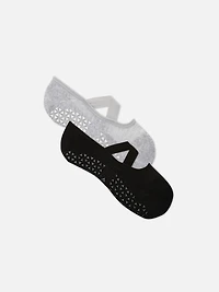 2-Pack Cross Strap Ballet Socks