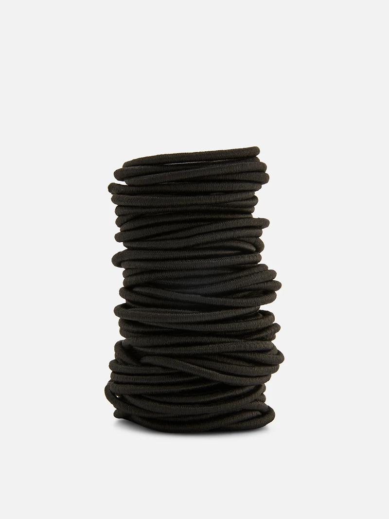 60-Pack Thick Elastic Hair Ties