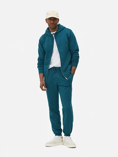 Men's Teal Essential Zip Hoodie