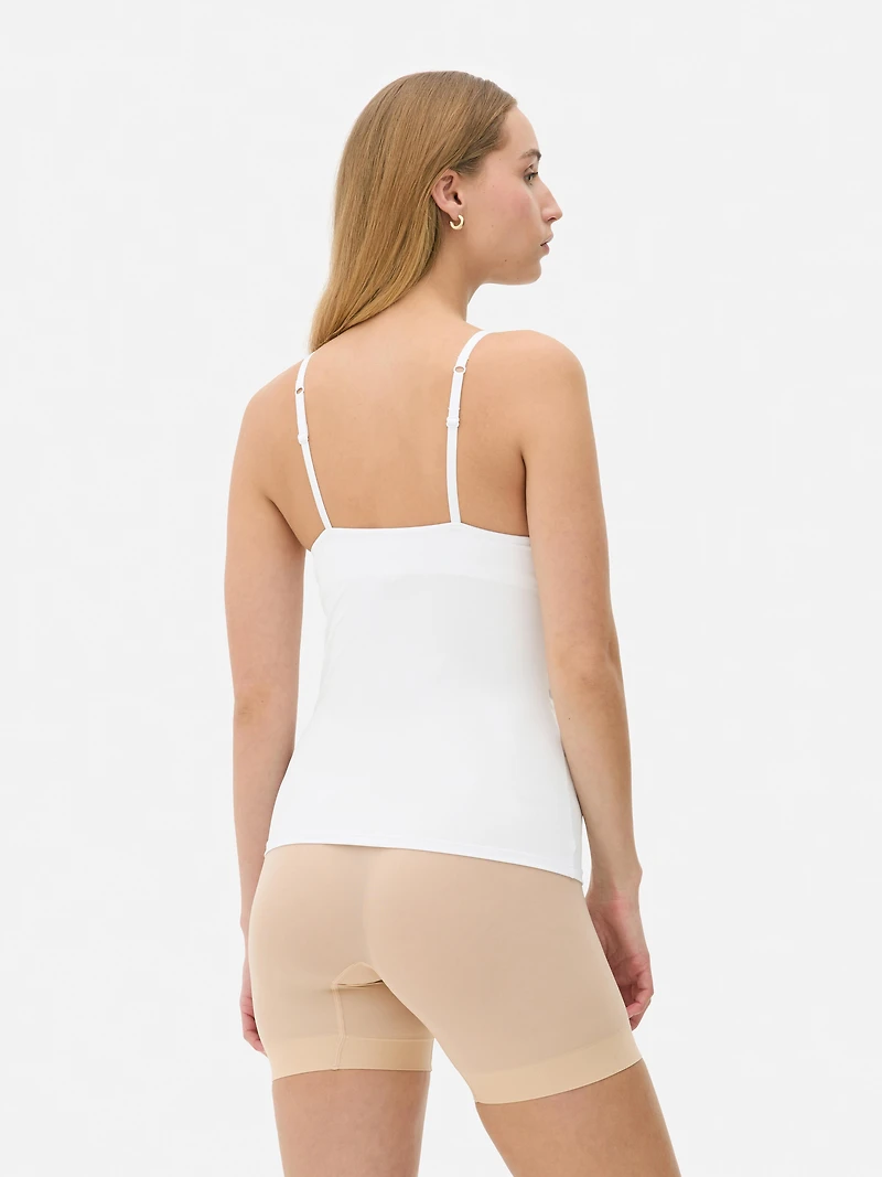 Women's White Built-In Bra C