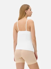 Women's White Built-In Bra C