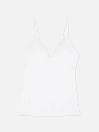 Women's White Built-In Bra C