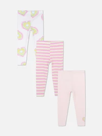 3-Pack Multi Stretch Waist Leggings