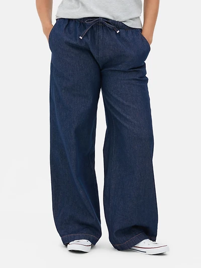 Mid-Rise Sweatpant Jeans