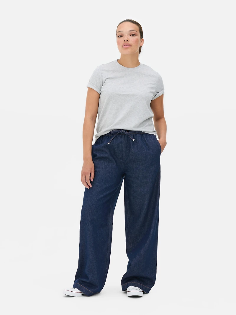Mid-Rise Sweatpant Jeans