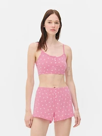 Cropped Cami and Shorts Set