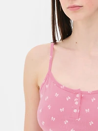 Cropped Cami and Shorts Set