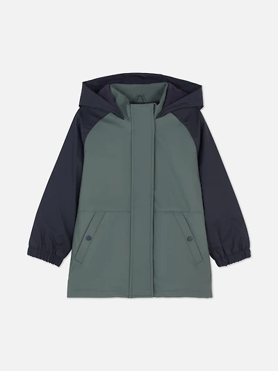 Color Block Rain Jacket