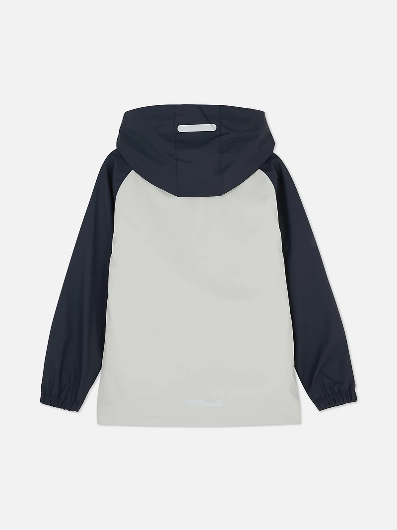 Color Block Rain Jacket