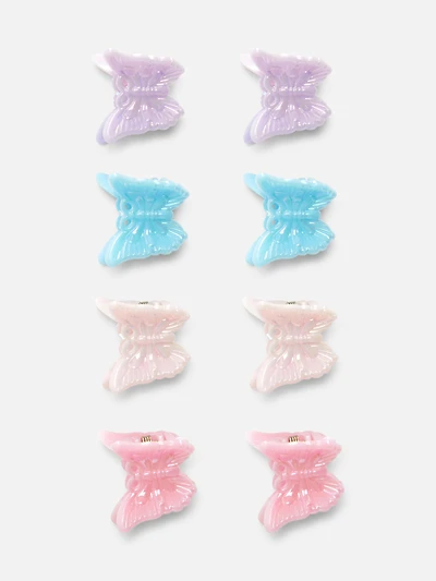 8-Pack Mini Butterfly Hair Clips