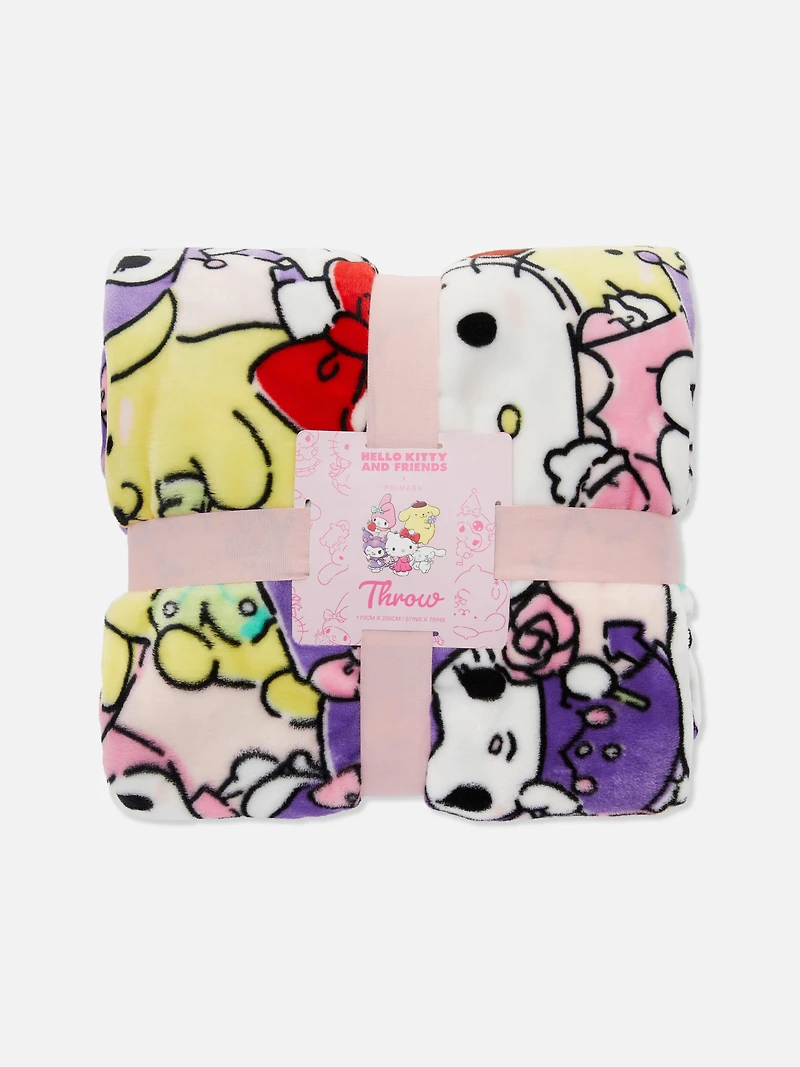 Hello Kitty Large Character Fleece Throw