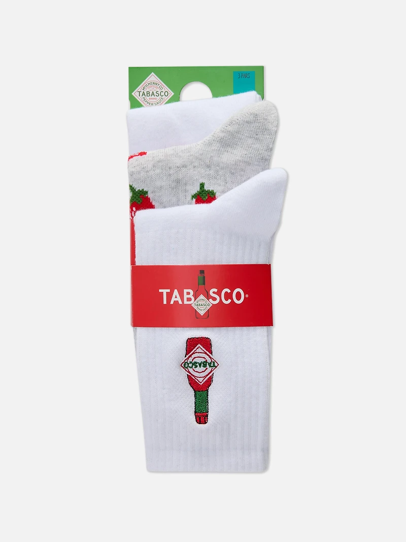3pk Tabasco Crew Socks