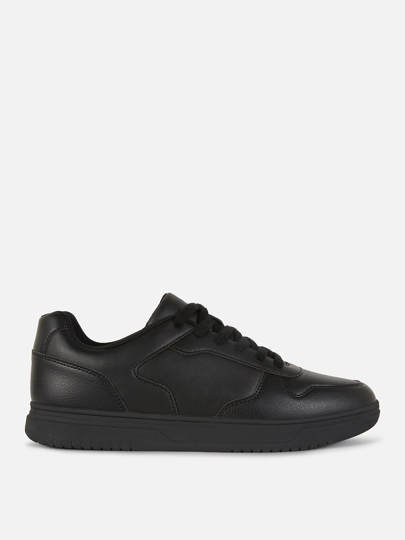 Paneled Low Top Sneakers