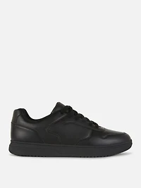 Paneled Low Top Sneakers