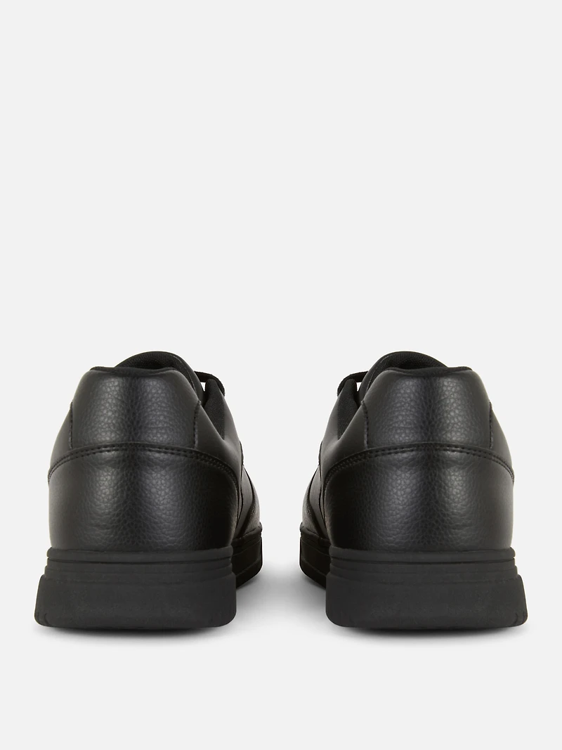 Paneled Low Top Sneakers