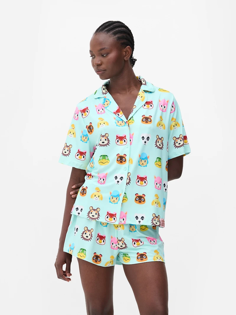 Animal Crossing Boyfriend Short Pajama Set