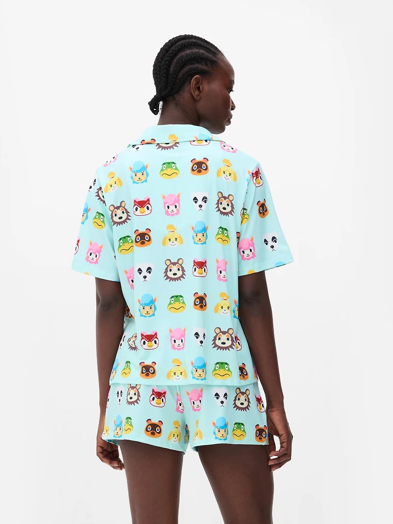 Animal Crossing Boyfriend Short Pajama Set