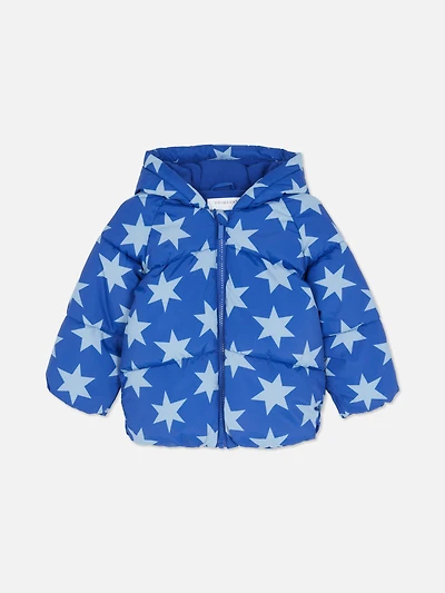 0-36mths | Star Print Puffer Jacket