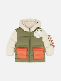 0-36mths | Dinosaur Puffer Jacket
