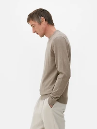 Men's Natural Crew Neck Sweate