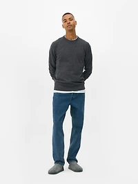 Men's Charcoal Crew Neck Sweate