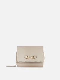 Women's Taupe Faux Leather Eternity Purse