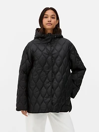 Quilted Hooded Puffer Coat